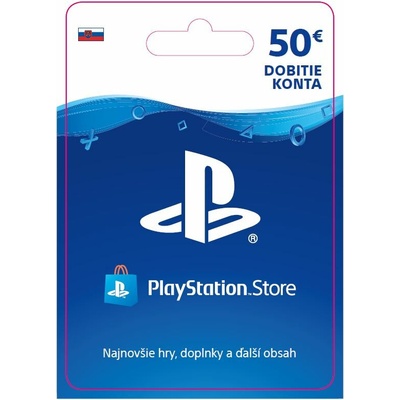 PlayStation Network Card dárková karta 50€ SK
