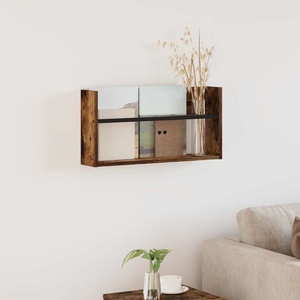 vidaXL Етажерка за списания с рафт Димян дъб 60 x 12 x 30 см (890796)