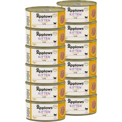 Applaws Kitten s kuřecím masem 12 x 70 g