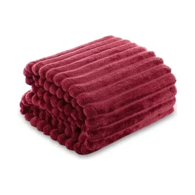 Posteloholici 1273128 Hřejivá deka z mikrovlákna Nuvio vínová 200x220