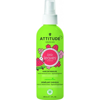 Attitude Sprej pre ľahké rozčesávanie detských vláskov Little leaves s vôňou melóna a kokosu 240 ml