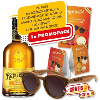 Božkov Republica Mango 20% 0,7 l (čistá fľaša)