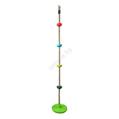 - Детско въже за катерене с дискове микс от цветове (DV0231)