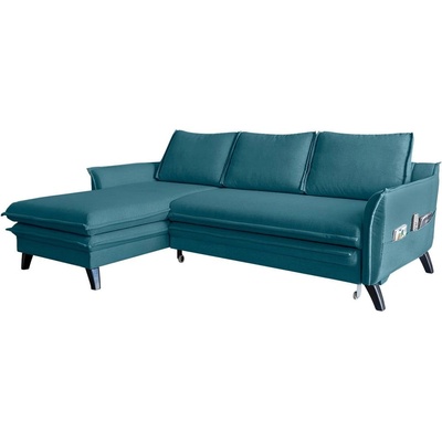 Miuform Тюркоазен ъглов разтегателен диван, ляв ъгъл Charming Charlie - Miuform (Charming Charlie LCBKL-2QR lin 12)