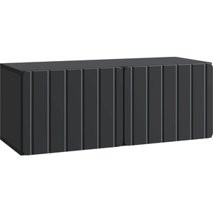 vidaXL Стенно монтиран ТВ шкаф 78, 5 x 31 x 30 см Черно (898376)
