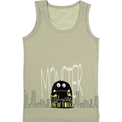 Evona chlapecký nátělník se širokými ramínky G béžová