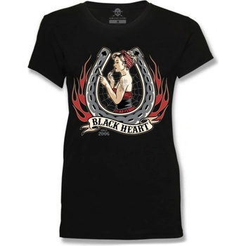 Black heart дамска тениска black heart - lucky - ЧЕРНА - 14481
