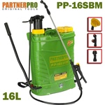 PartnerPro Пръскачка акумулаторна и ръчна 2в1, PARTNERPro PP-16SBM, 16л, 12V/8Ah, 5.5 bar (ET15344) Градинска пръскачка