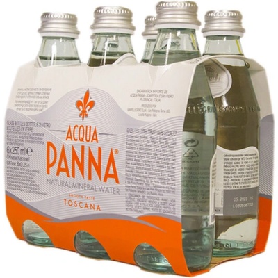 Acqua Panna minerálna voda neperlivá sklo 6 x 250 ml