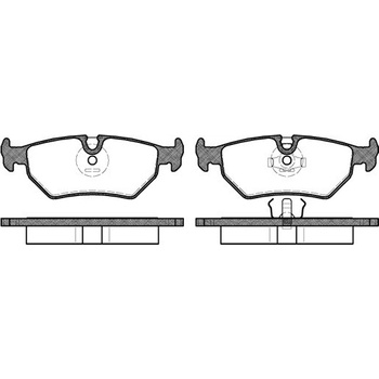 Sada brzdových platničiek kotúčovej brzdy REMSA 0265.10