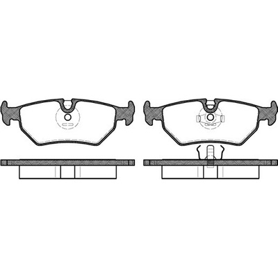 Sada brzdových platničiek kotúčovej brzdy REMSA 0265.10