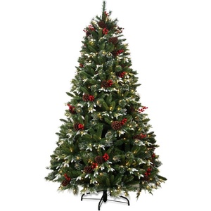 Nolari Изкуствена коледна елха височина 210 cm Snowy Pine LED - Můj Stromeček (406_BORZAS_MIX_LED_210)