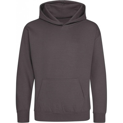 Just Hoods dětská mikina s klokankou Skipi dřevěné uhlí šedé