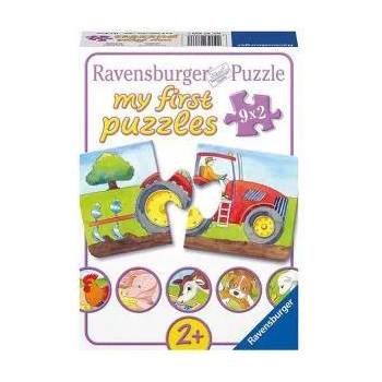 Ravensburger МОЯТ ПЪРВИ ПЪЗЕЛ - Комплект от мини пъзели - Животни във фермата, Ravensburger, 707303