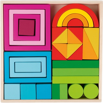 Playtive výuková hra Montessori, velká (duhové bloky)