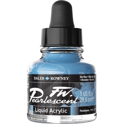 Daler Rowney FW Pearlescent Акрилно мастило Sky Blue 29, 5 ml 1 бр (603201130)