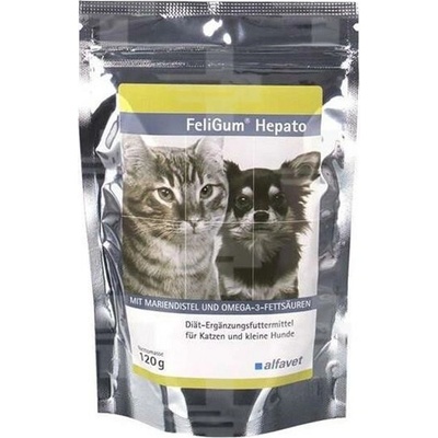 Alfavet FeliGum Hepato žuvacie tbl 120 g (60 ks)