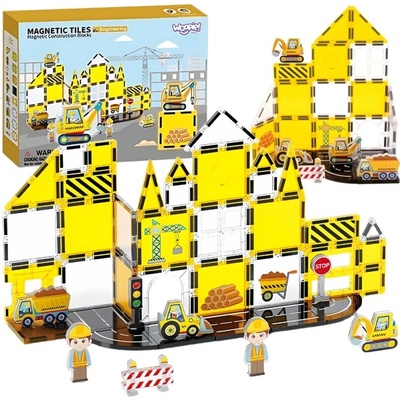 Woopie toys Magnetická stavebnica Stavenisko 47 ks