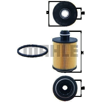 MAHLE ORIGINAL Olejový filter OX559D