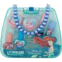 Lip Smacker Disney Princess Ariel Mini Makeup Bag : balzám na rty 2 x 3,4 g + krémový lesk na rty 2 x 2 g + lak na nehty 2 x 4,25 g + prsten + plastová kabelka