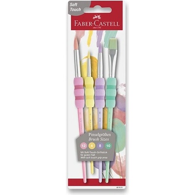 Faber-Castell Soft - sada štětců - 4 ks, pastelové