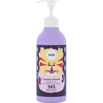 Yope sprchový gél pre deti brusnica a levanduľa 400 ml