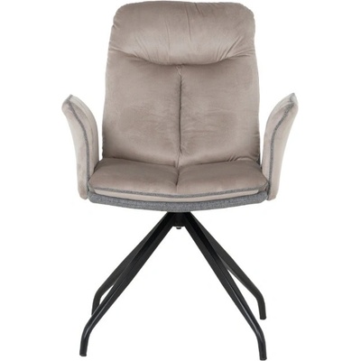 Carmen Трапезен стол Carmen MARLOW, до 120kg. , дамаска, прахово боядисана метална база, мишо сив (bt-3532336_2)