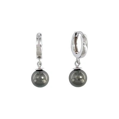 Infinitysilver stříbrné náušnice s šedými perlami 436171G8
