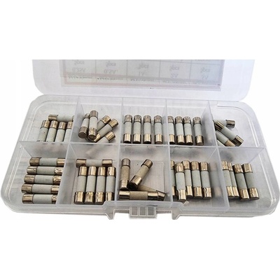 Sada keramických pojistek 6,1x32mm 75ks