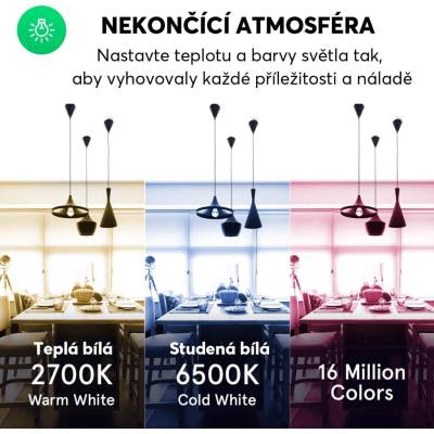 Nous Smart ZigBee RGBW žiarovka E27 pre TUYA P3Z