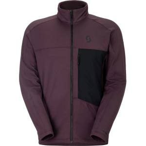 Scott Мъжко поларено яке Scott Jacket Defined Mid Fleece jacket - Cocoa Red / Black (005-7753-0212)