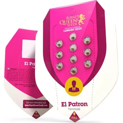 Royal Queen Seeds El Patron semienka neobsahujú THC 10 ks