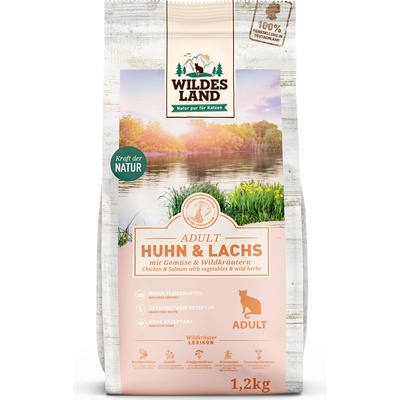 Wildes Land Cat kuracie losos a zelenina zo záhradky 2 x 1,2 kg