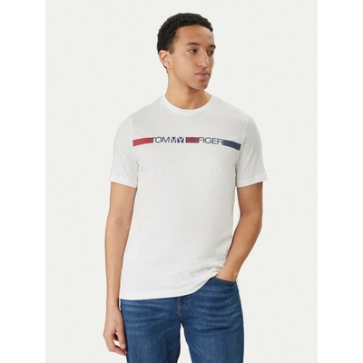 Tommy Hilfiger pánské bílé tričko MW0MW42368YBR