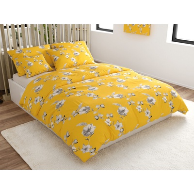 Textilomanie obliečky z mikrovlákna YELLOW ROSE žlté 70x90 140x200