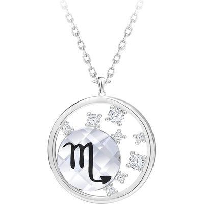 Preciosa Stříbrný s českým křišťálem štír sparkling zodiac 6150 91
