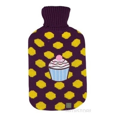 Depan Termofor ohrievacia fľaša s pleteným obalom Muffin 2L