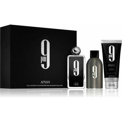 Afnan 9PM Darčeková sada pánska EDP 100 ml, sprchový gél 150 ml a deospray 150 ml