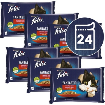 FELIX Капсули FELIX Fantastic с заек и агнешко в желе 24 x 85 г