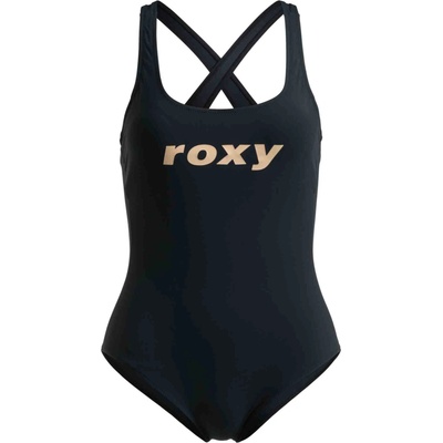 Roxy dámske jednodielne plavky ACTIVE SD BASIC čierna lososová
