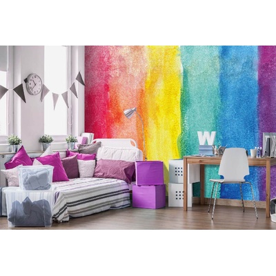 DIMEX ART Самозалепваща се флизелинова фототапета абстрактен акварел 375 x 250 см