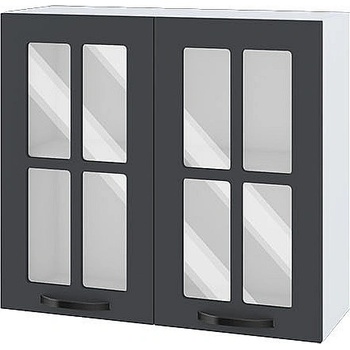 ИРИМ Горен кухненски шкаф Сити БФ-Карбон мат-11-104 80 см