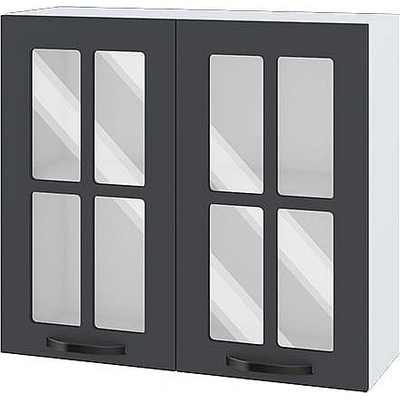 ИРИМ Горен кухненски шкаф Сити БФ-Карбон мат-11-104 80 см