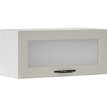 Matis Кухненски шкаф горен с една повдигаща витрина contempo vh 80/36 s пясък