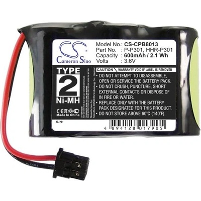 Cameron sino Батерия за телефон 3* 1/2АА 3.6V NiMH 600mAh T279 KX-A36A Cameron Sino (CS-CPB8013)