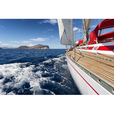 DIMEX ART Флизелинов фототапет лодка в морето 375 x 250 см