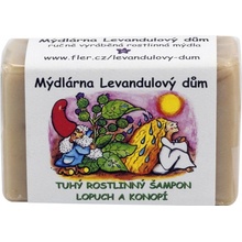 Mýdlárna Levandulový dům tuhý šampon Lopuch a Konopí 120 g