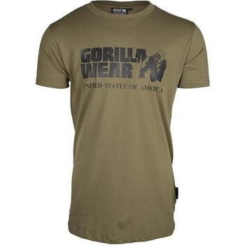 Gorilla Wear pánské tričko s krátkým rukávem Classic t-shirt Army Green