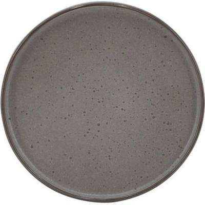 Jídelní talíř Domoletti Brown Dots, O 26 cm, hnědý