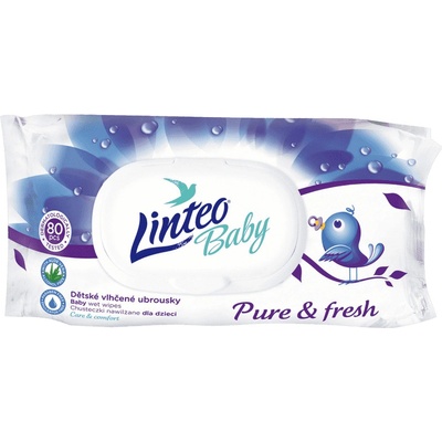 Linteo Baby ubrousky vlhčené dětské 80 ks – Zboží Dáma
